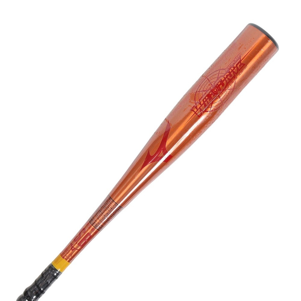ミズノ（MIZUNO）（キッズ）少年軟式用バット 野球 ジュニア ウィルドライブ レッド×ヒッティングナビ トップ 74cm/平均460g 1CJMY18374 54