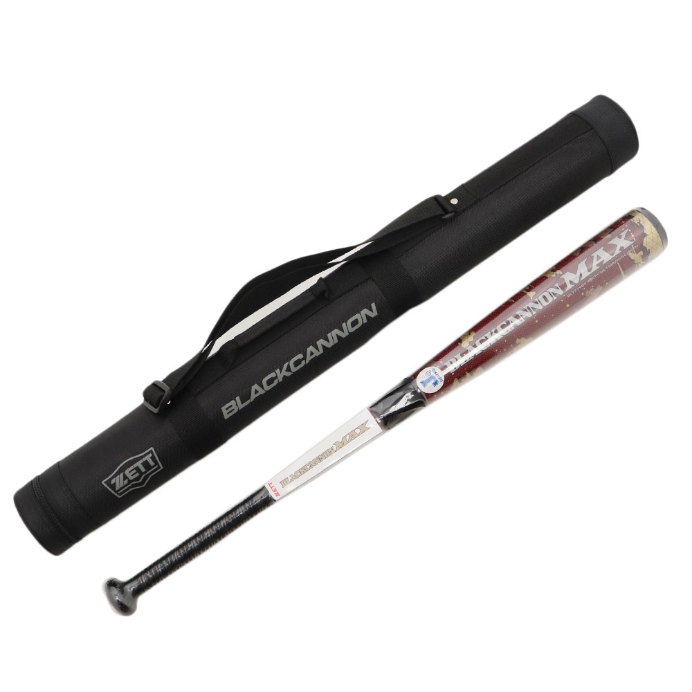  少年野球 軟式 バット ブラックキャノンMAX 80cm/平均620g BCT75980-6400 ケース付