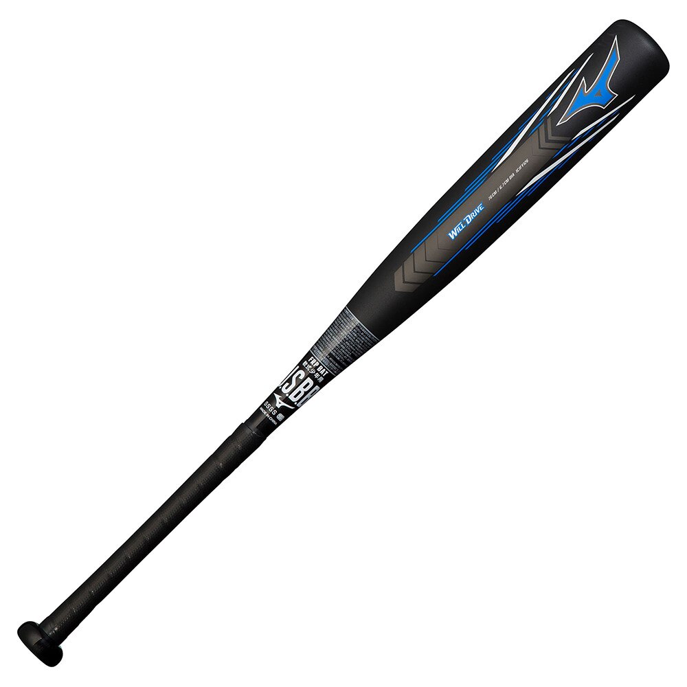 ミズノ（MIZUNO）（キッズ）少年軟式用バット 野球 ジュニア ウィルドライブブルー 74cm/平均420g 1CJFY12674 0927