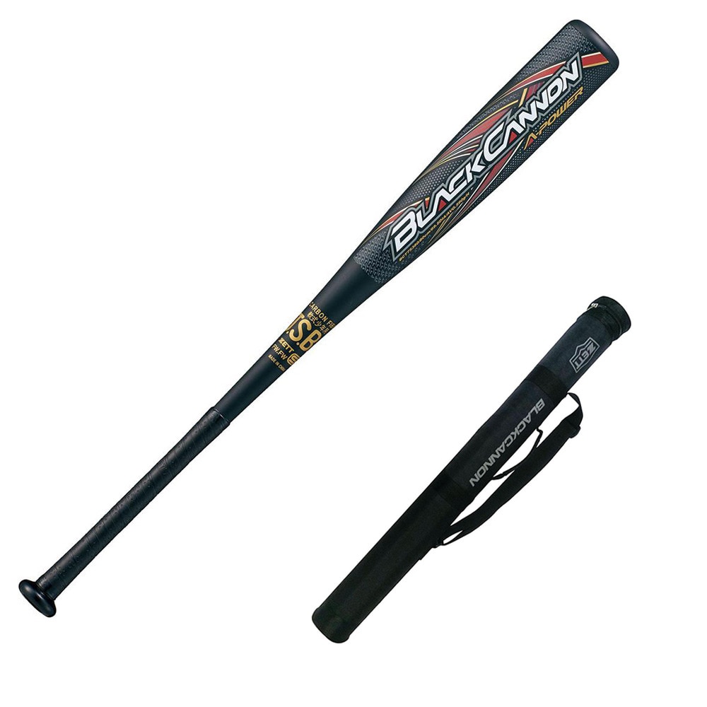 ゼット（ZETT）（キッズ）少年軟式用FRP製バット 野球 ジュニア ブラックキャノン APower 76cm/580g平均 BCT75376-1900