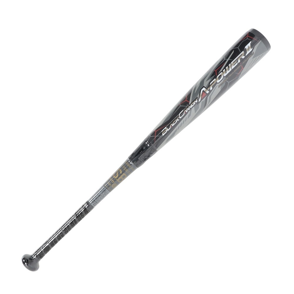 ゼット（ZETT）（キッズ）少年軟式用バット 野球 ジュニア ブラックキャノンAパワー2 76cm/590g平均 BCT75526-1900