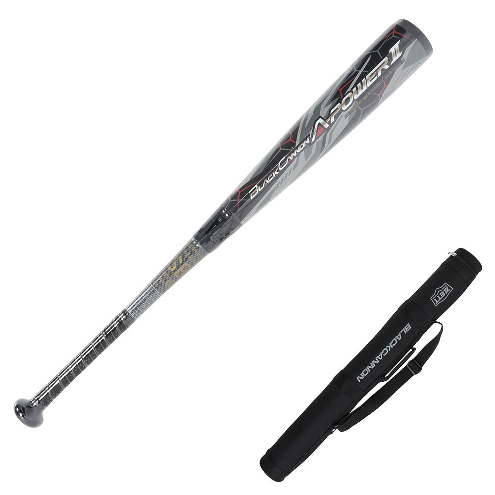 ゼット（ZETT）（キッズ）少年軟式用バット 野球 ジュニア ブラックキャノンAパワー2 76cm/590g平均 BCT75526-1900