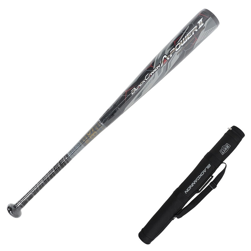 ゼット（ZETT）（キッズ）少年軟式用バット 野球 ジュニア ブラックキャノンAパワー2 80cm/610g平均 BCT75530-1900