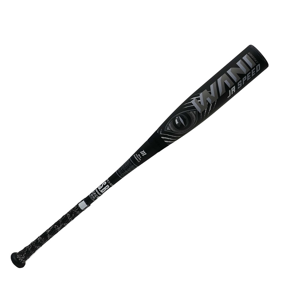 マルーチ（marucci）（キッズ）少年軟式用バット 野球 ワニクラッシャースピードブラック 80cm/600g MJJSBBWS2J-80