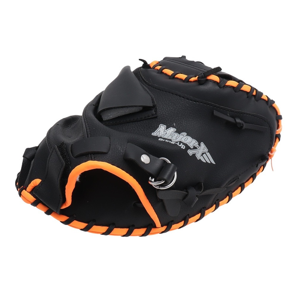 ユニックス（UNIX）（キッズ）親子バッテリーセット 野球 キャッチャーミット ピッチャーグラブ 2個セット ブラック BG80-82