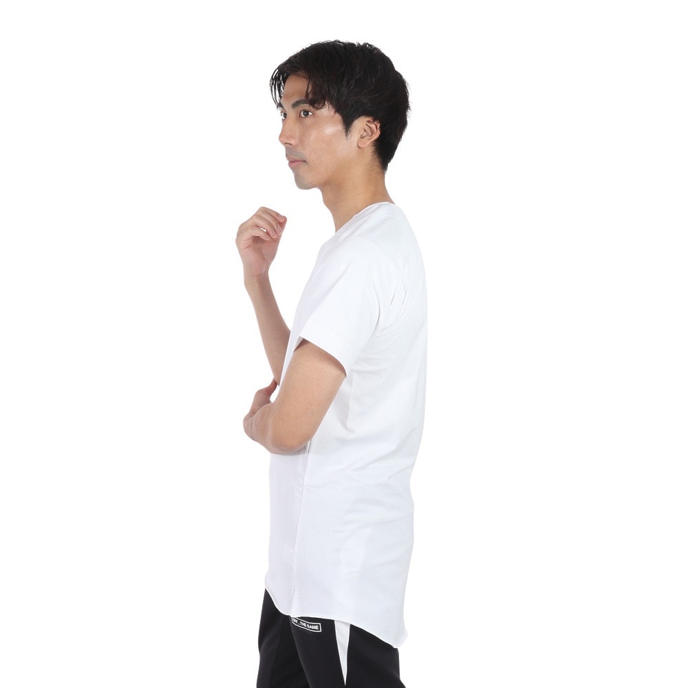 デサント（DESCENTE）（メンズ）野球ユニフォーム 練習着 ハーフボタンシャツ 2ボタン DB-1211 SWHT
