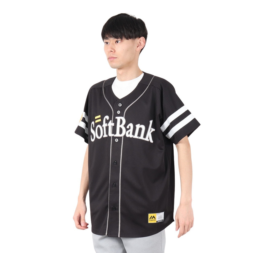 ホークス（メンズ、レディース）野球 レプリカユニフォーム ビジター 無地 福岡ソフトバンクホークス 45624507126