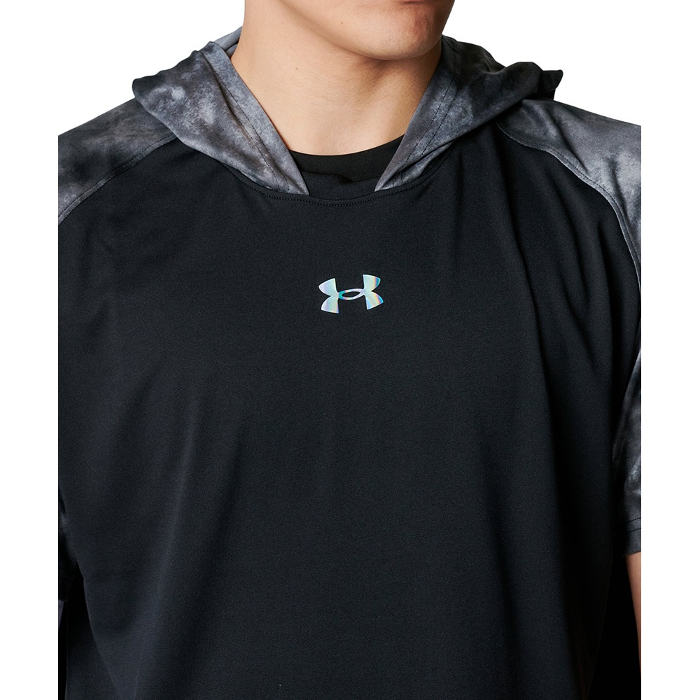アンダーアーマー（UNDER ARMOUR）（メンズ）野球 ヤード ショートスリーブ フーディー 6001302 001