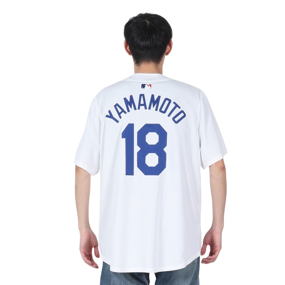 エムエルビー（MLB）（メンズ）ドジャース リミテッド レプリカユニフォーム ホワイト 山本由伸 T7LM-LDHO-LD9-4R8