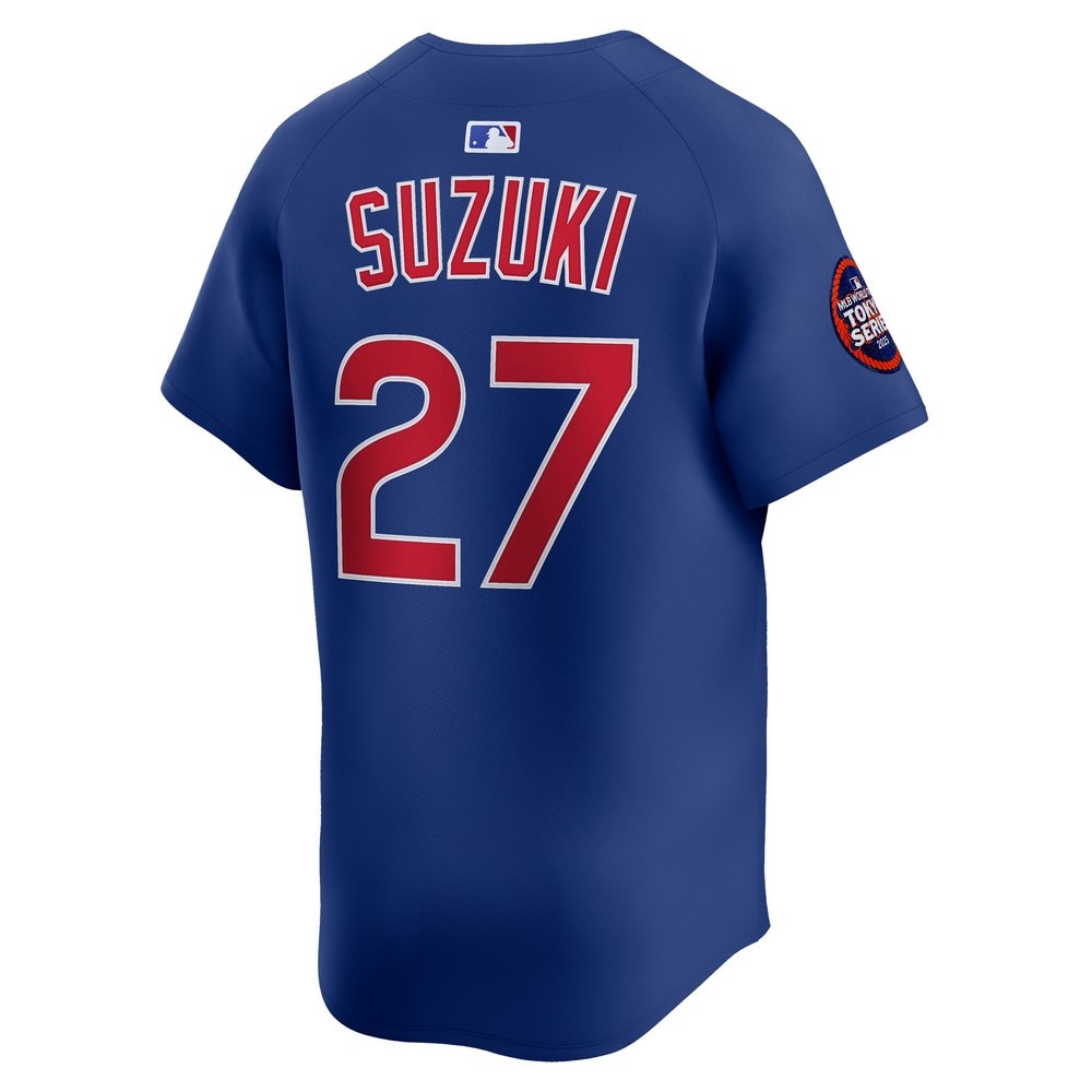 エムエルビー（MLB）（メンズ）【MLB 東京シリーズ】カブス 鈴木誠也 リミテッドユニフォーム オルトネイト1 ブルー 25MLB WORLD TOUR TOKYO 袖パッチ付 LM25-EJA1-EJ9-7WB-P