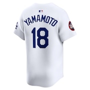 (メンズ)【MLB 東京シリーズ】ドジャース 山本由伸 リミテッドユニフォーム ホーム ホワイト 25MLB WORLD TOUR TOKYO 袖パッチ付 LM25-LDHO-LD9-7HK-P