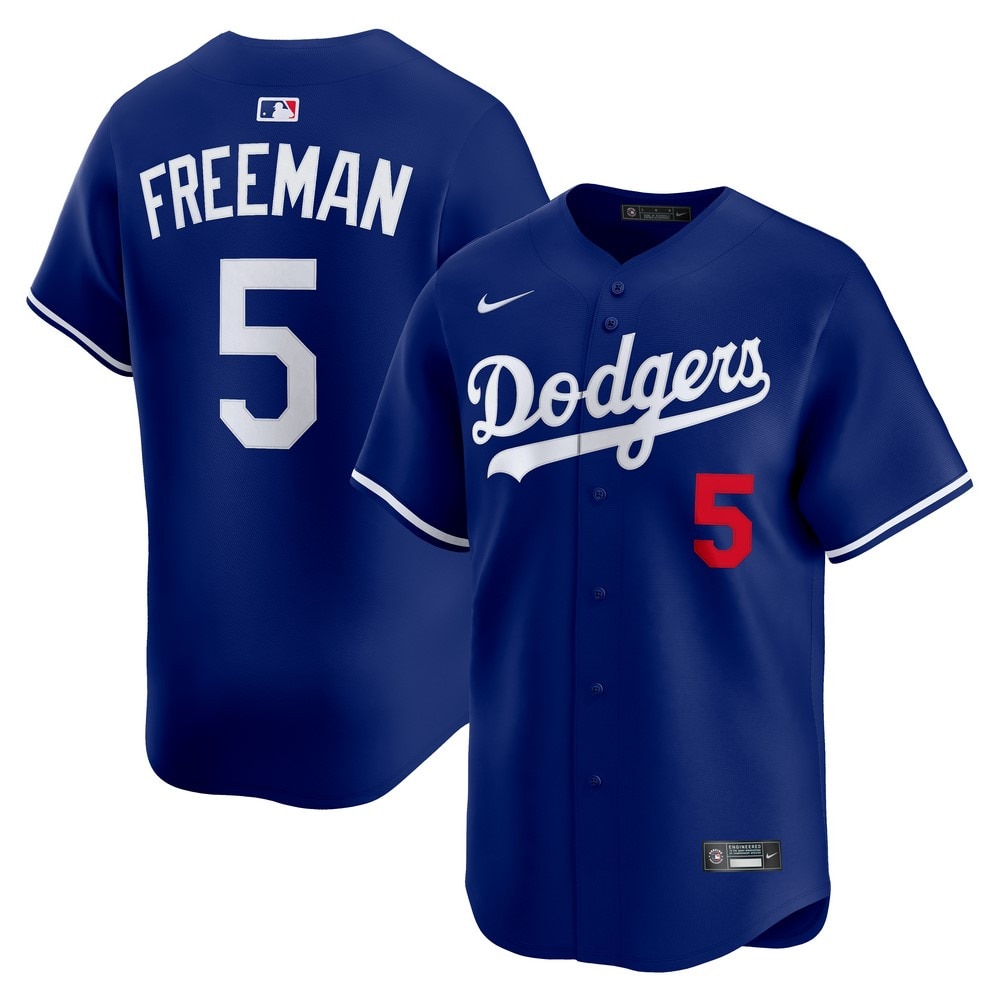 エムエルビー（MLB）（メンズ）野球 ドジャース フレディ・フリーマン リミテッドユニフォーム オルトネイト2 ブルー LM25-LDA2-LD9-HU3