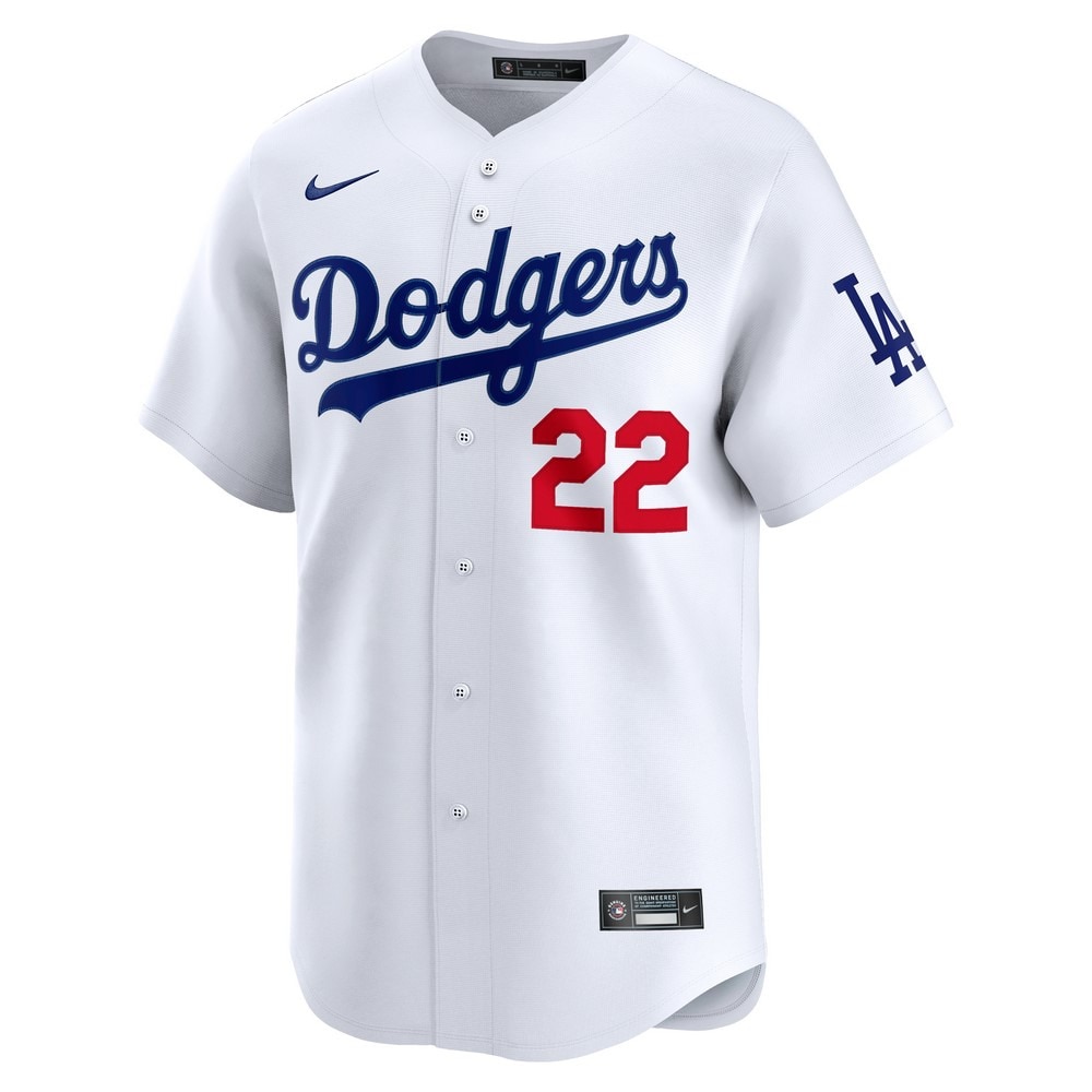 エムエルビー（MLB）（メンズ）ドジャース クレイトン・カーショー リミテッドユニフォーム ホーム ホワイト LM25-LDHO-LD9-HUK