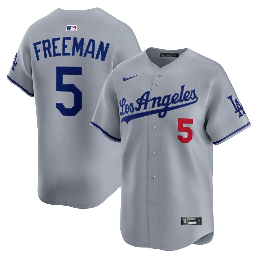 エムエルビー（MLB）（メンズ）野球 ドジャース フレディ・フリーマン リミテッドユニフォーム ロード グレー LM25-LDRD-LD9-HU3