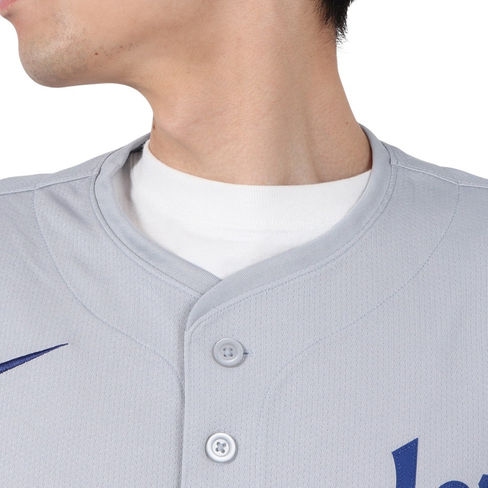 エムエルビー（MLB）（メンズ）野球 ドジャース 山本由伸 リミテッドユニフォーム ロード グレー LM25-LDRD-LD9-HU5