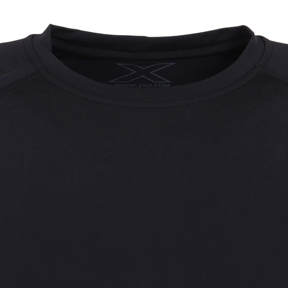 ツー・タイムズ・ユー（2XU）（メンズ）野球 アンダーシャツ PWX コンプレッション 長袖 インナー シャツ MAX4657A 黒