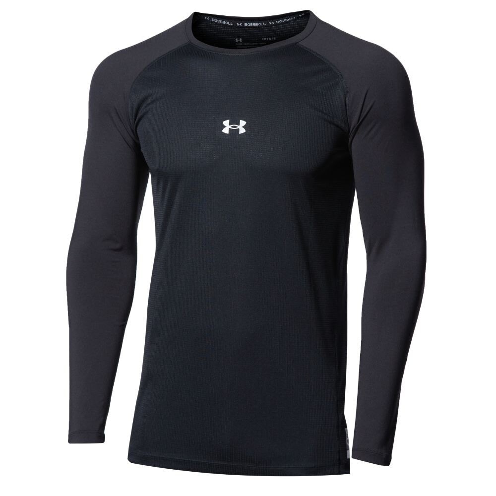 アンダーアーマー（UNDER ARMOUR）（メンズ）野球 アンダーシャツ フィットコンフォート ロングスリーブ 1364469 黒 速乾