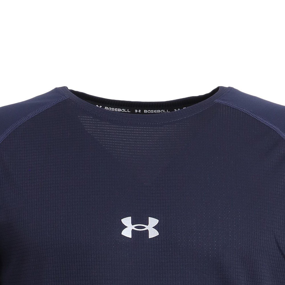 アンダーアーマー（UNDER ARMOUR）（メンズ）野球 アンダーシャツ フィットコンフォート ロングスリーブ インナー シャツ 1364469 ネイビー 速乾