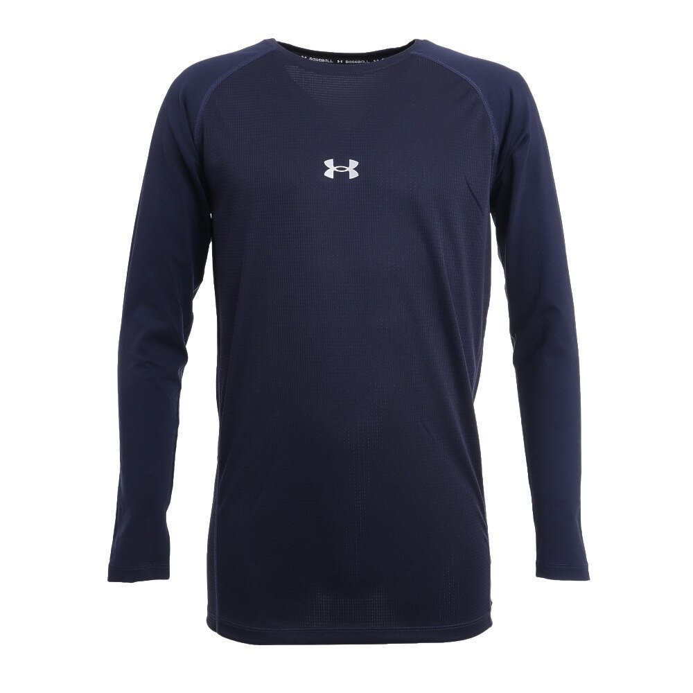 アンダーアーマー（UNDER ARMOUR）（メンズ）野球 アンダーシャツ フィットコンフォート ロングスリーブ インナー シャツ 1364469 ネイビー