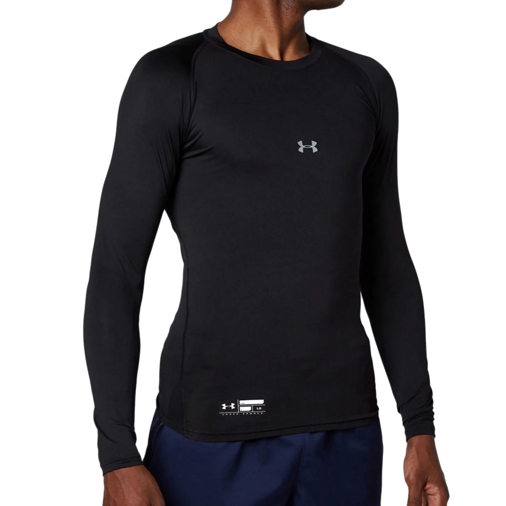 アンダーアーマー（UNDER ARMOUR）（メンズ）アンダーシャツ ヒートギアアーマー コンプレッション ロングスリーブ クルー 1358646 001