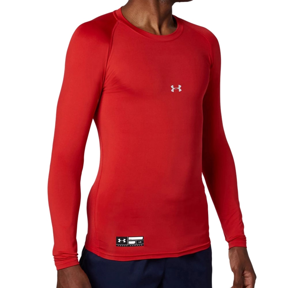 アンダーアーマー（UNDER ARMOUR）（メンズ）アンダーシャツ ヒートギアアーマー コンプレッション ロングスリーブ クルー 1358646 600