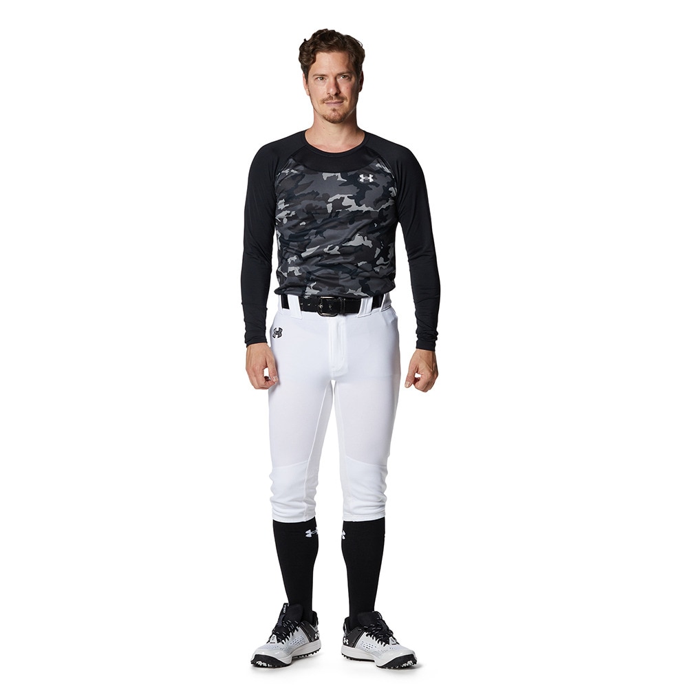アンダーアーマー（UNDER ARMOUR）（メンズ）野球 アンダーシャツ フィッティド コンフォート ノベルティ ロングスリーブ アンダー シャツ 1371959 002 速乾