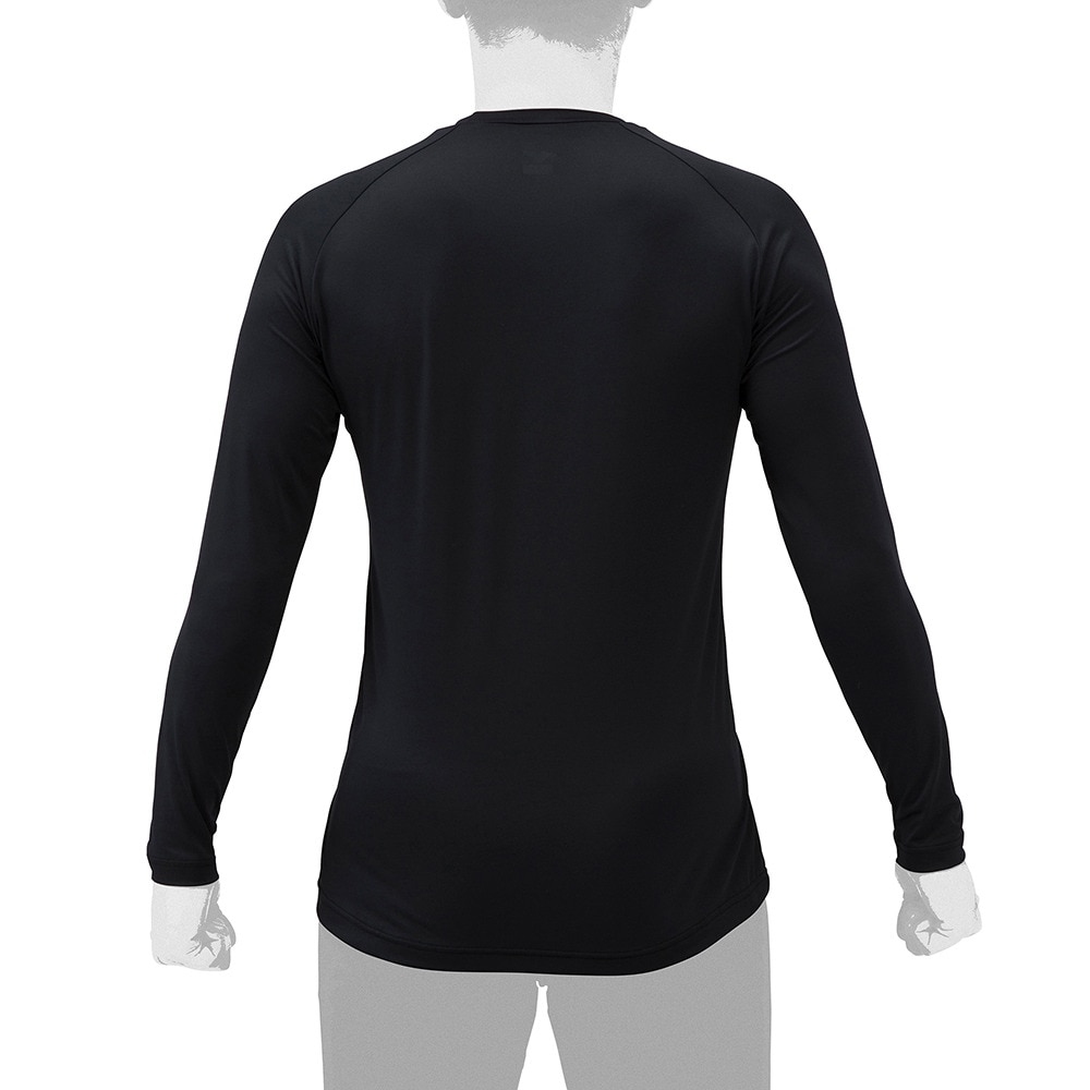 ミズノ（MIZUNO）（メンズ、レディース）野球 アンダーシャツ ローネック 長袖Tシャツ 12JAAP1009 速乾