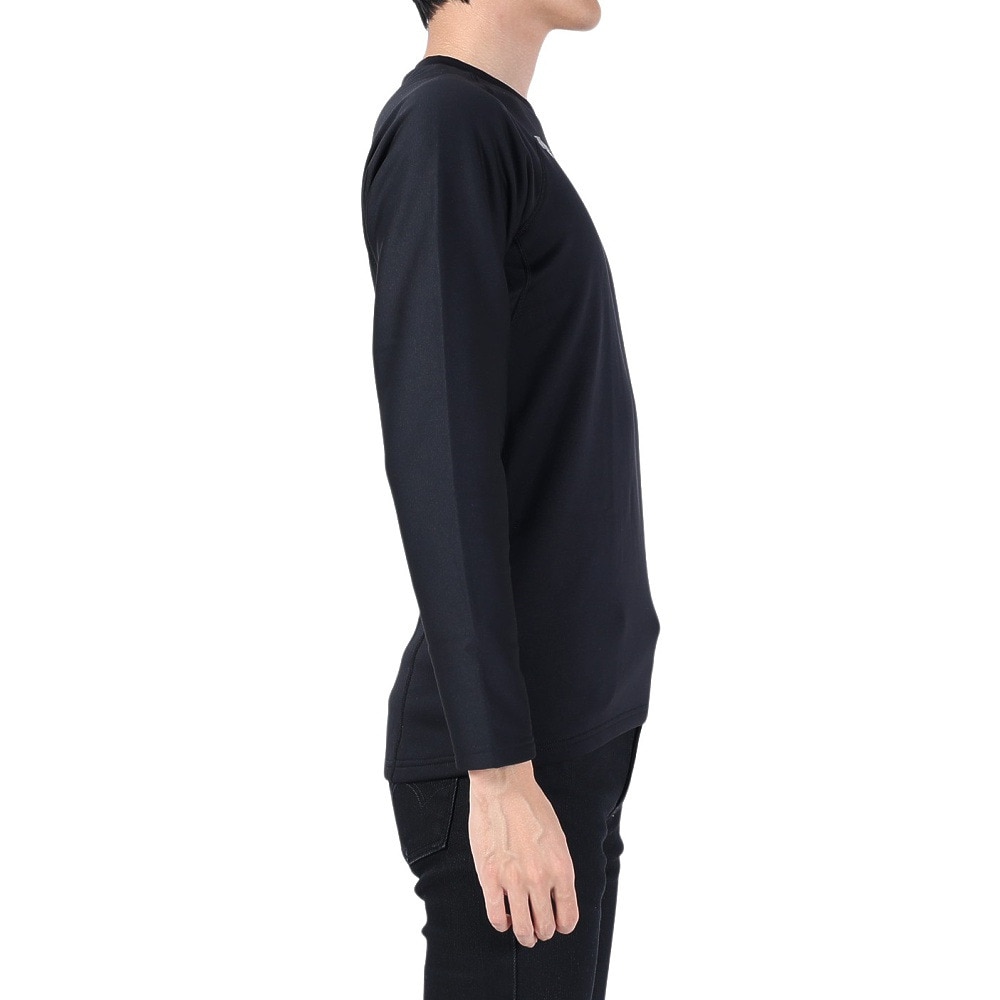 デサント（DESCENTE）（メンズ）野球 丸首 長袖アンダーシャツ 裏起毛 STD-657 BLK