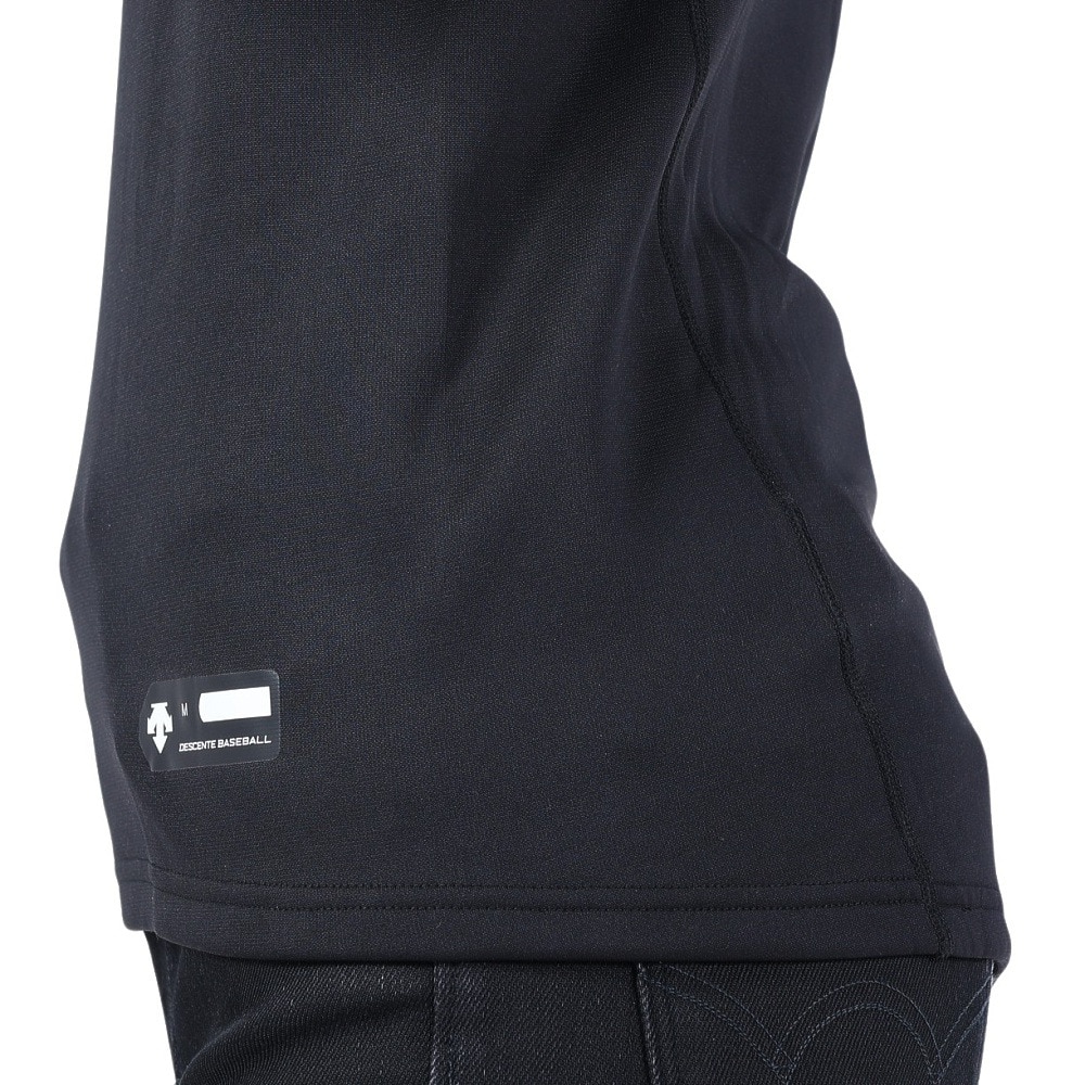 デサント（DESCENTE）（メンズ）野球 丸首 長袖アンダーシャツ 裏起毛 STD-657 BLK