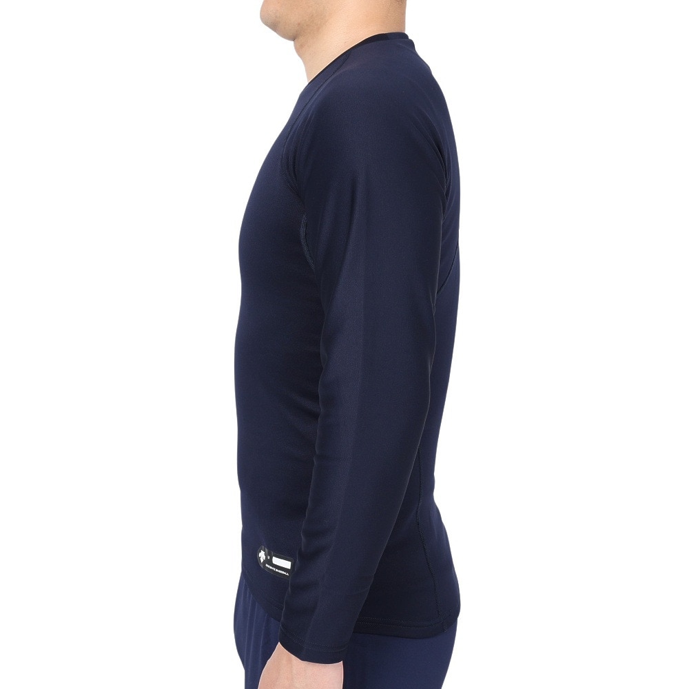 デサント（DESCENTE）（メンズ）野球 丸首 長袖アンダーシャツ 裏起毛 STD-657 DNVY