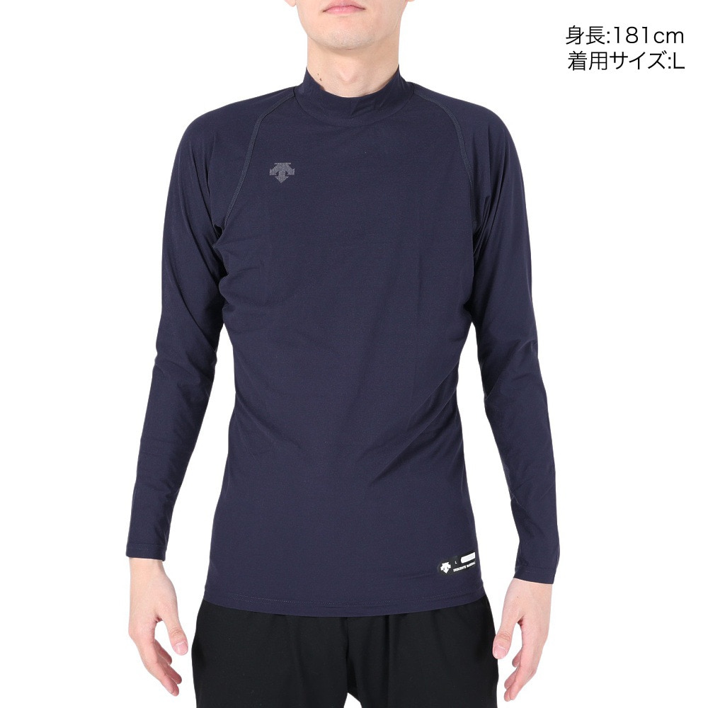 デサント（DESCENTE）（メンズ）野球 アンダーシャツ ハイネック 長袖アンダーシャツ STD-770B DNVY 速乾