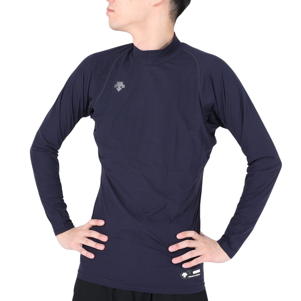 デサント（DESCENTE）（メンズ）野球 アンダーシャツ ハイネック 長袖アンダーシャツ STD-770B DNVY 速乾