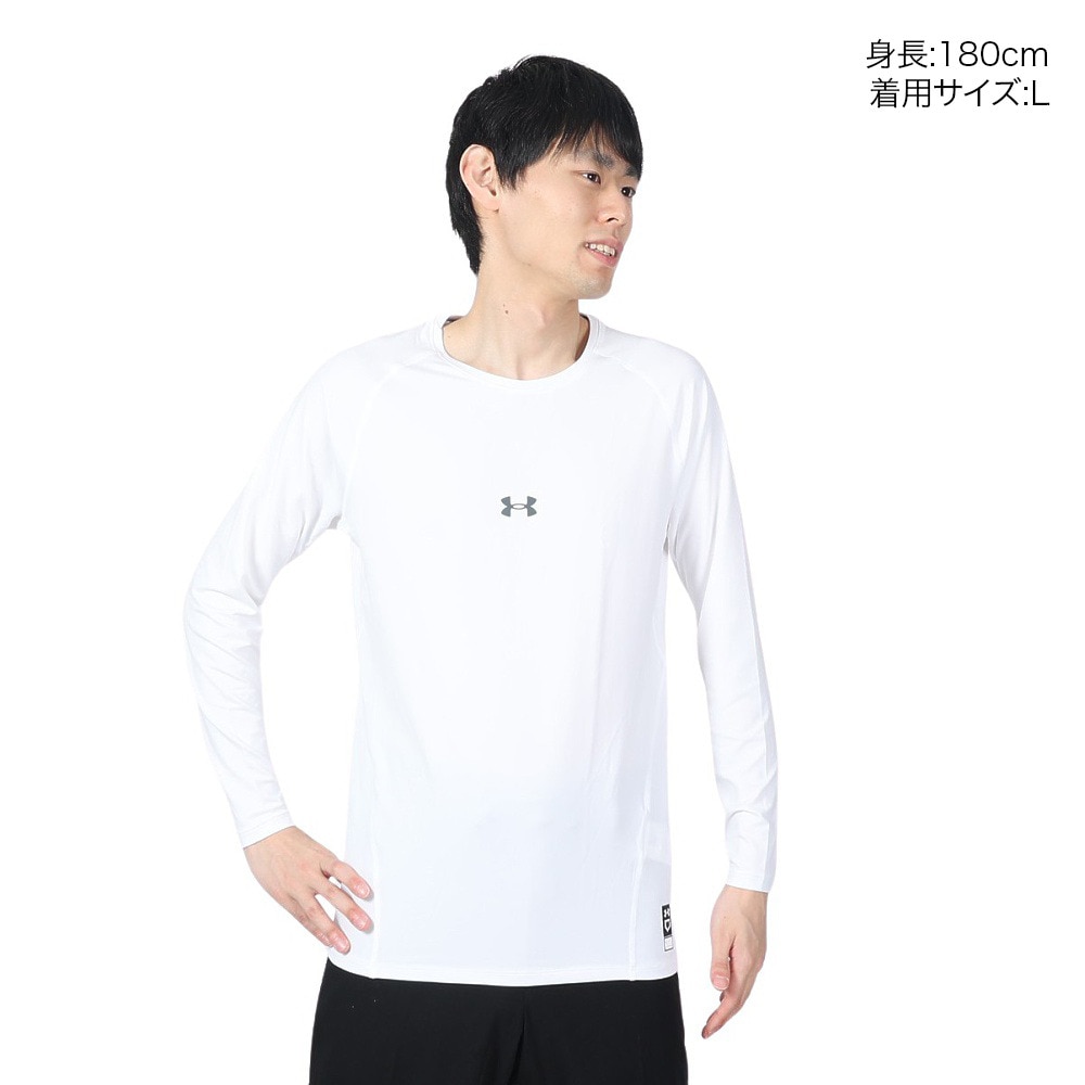 アンダーアーマー（UNDER ARMOUR）（メンズ）野球 アンダーシャツ ヒートギア コンフォート フィッティド ロングスリーブクルーネックシャツ 1384731 100