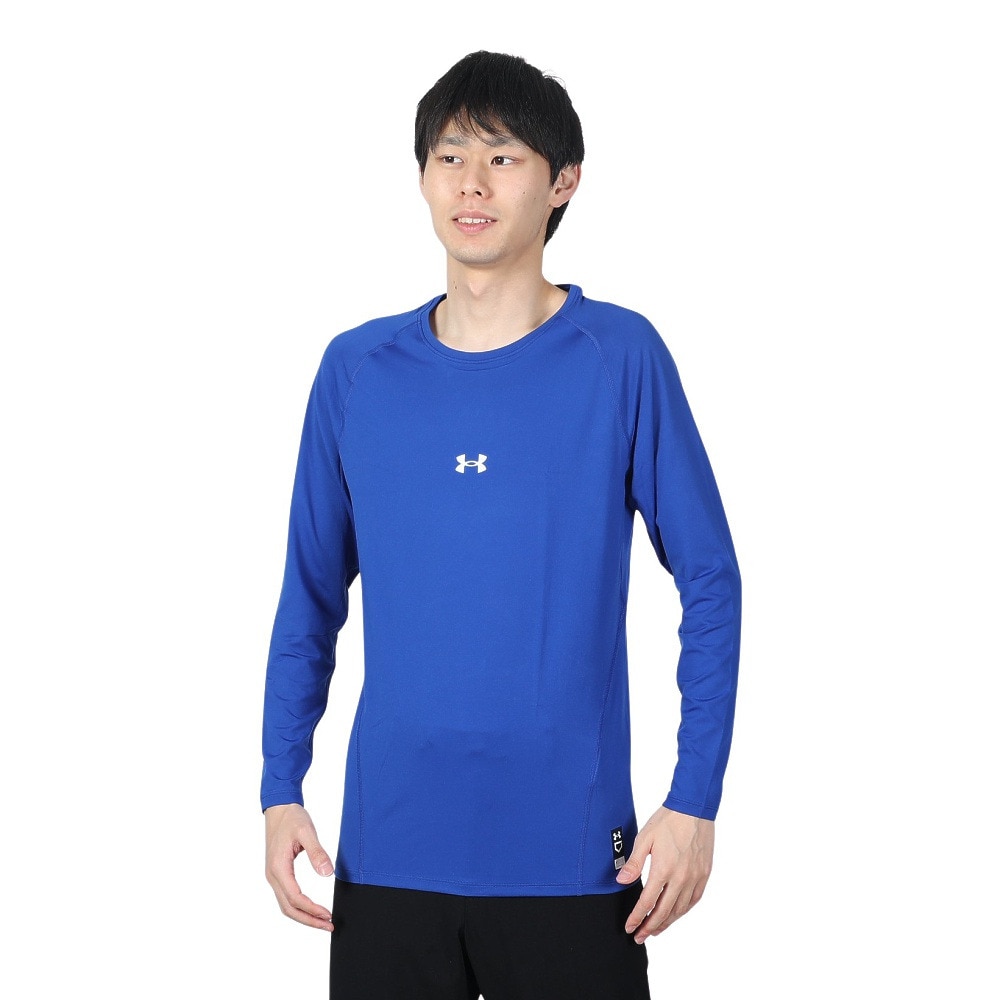 アンダーアーマー（UNDER ARMOUR）（メンズ）野球 アンダーシャツ ヒートギア コンフォート フィッティド ロングスリーブクルーネックシャツ 1384731 400