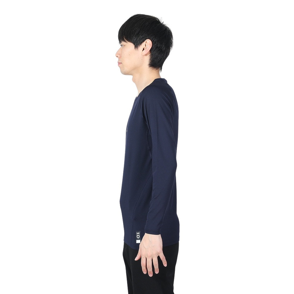 アンダーアーマー（UNDER ARMOUR）（メンズ）野球 アンダーシャツ ヒートギア コンフォート フィッティド ロングスリーブクルーネックシャツ 1384731 410 速乾