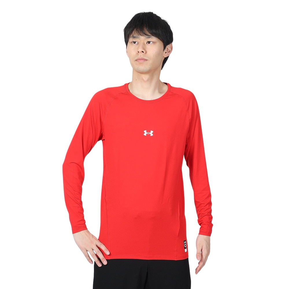 アンダーアーマー（UNDER ARMOUR）（メンズ）野球 アンダーシャツ ヒートギア コンフォート フィッティド ロングスリーブクルーネックシャツ 1384731 600 速乾