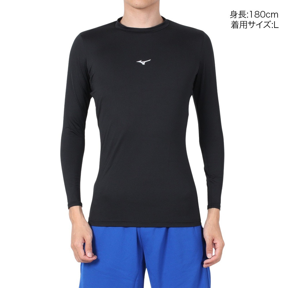 ミズノ（MIZUNO）（メンズ）野球 アンダーシャツ バイオギア ローネック 長袖 12JABC1109 速乾