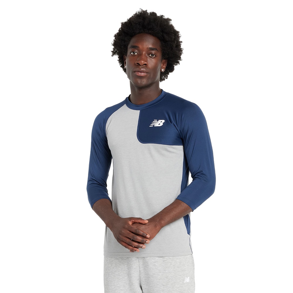 ニューバランス（new balance）（メンズ）野球 アンダーシャツ ベースボールアシンメトリ― ロングスリーブトップ 左投げ用 MT41714LNNY