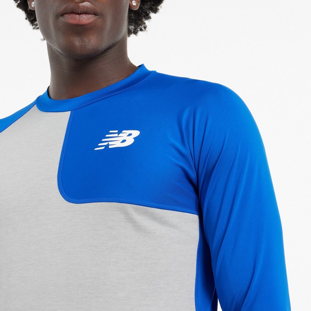 ニューバランス（new balance）（メンズ）野球 アンダーシャツ ベースボールアシンメトリ― ロングスリーブトップ 左投げ用 MT41714LTRY