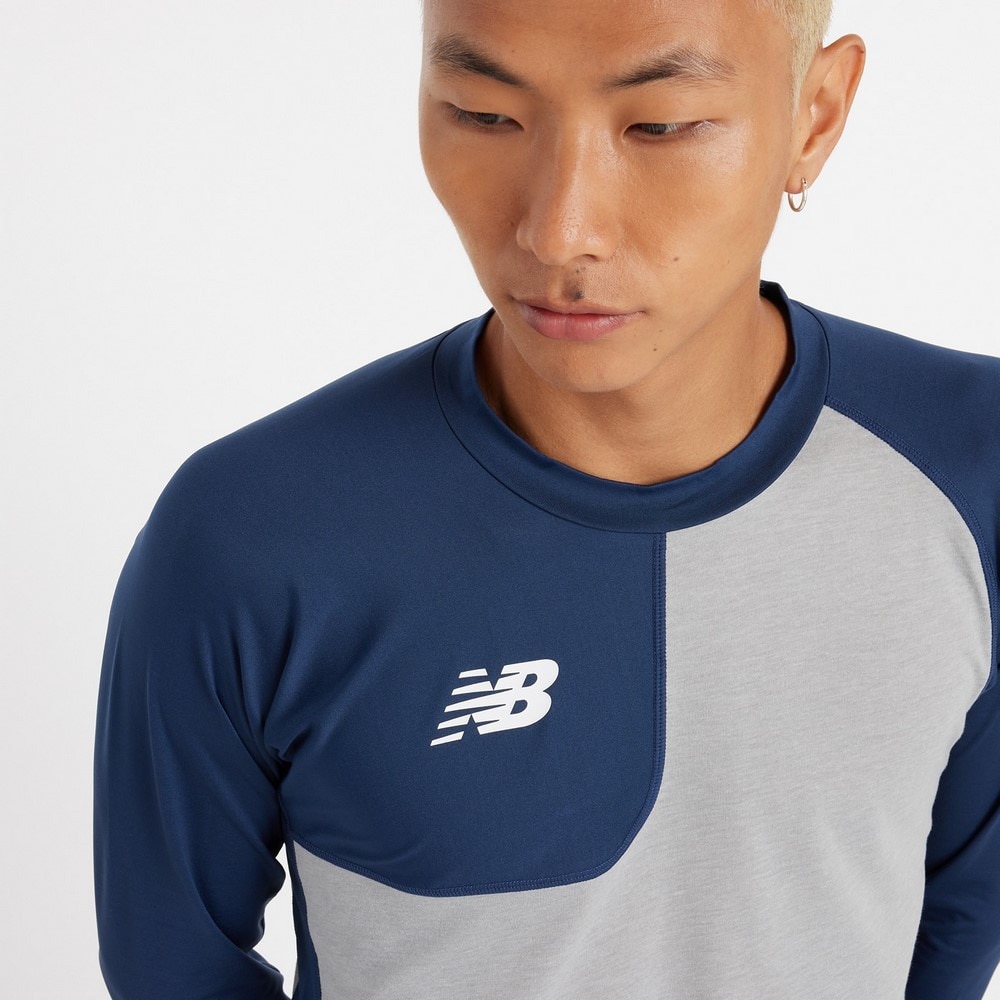 ニューバランス（new balance）（メンズ）野球 アンダーシャツ ベースボールアシンメトリ― ロングスリーブトップ 右投げ用 MT41714RNNY