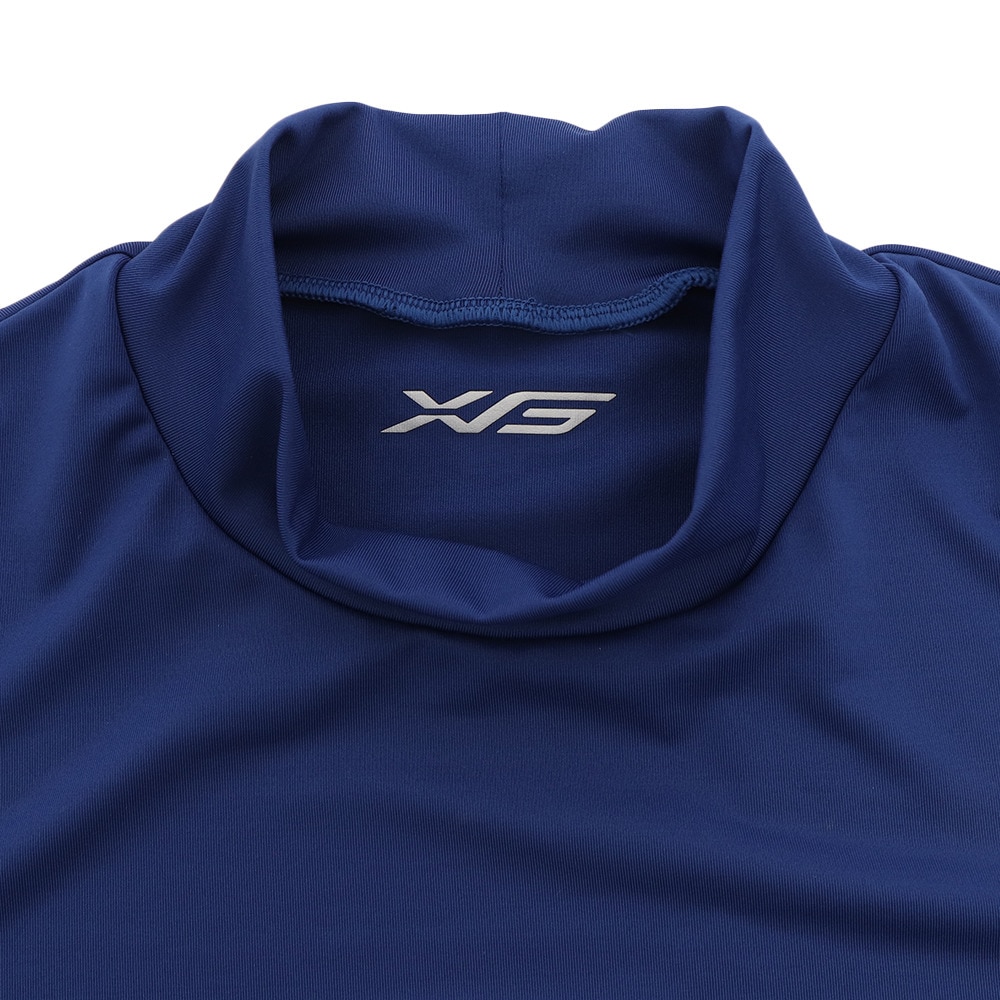 エックスティーエス（XTS）（メンズ）野球 アンダーシャツ ストレッチ ハイネック 長袖 インナー シャツ 723G6ES4166 青 速乾