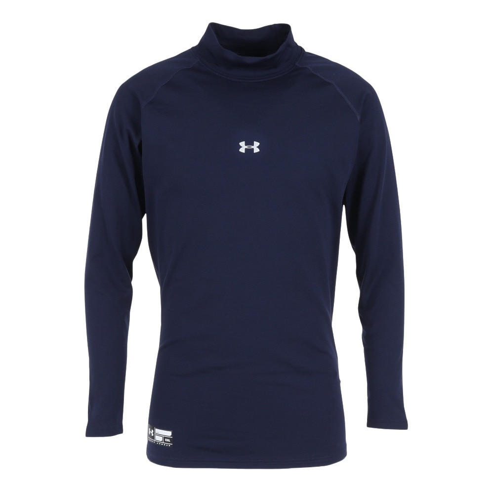 アンダーアーマー（UNDER ARMOUR）（メンズ）コールドギアアーマー ロングスリーブ モックシャツ 1346864 MDN BB 防寒 トレーニング 冬用 インナー ハイネック★★★