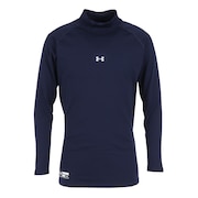 アンダーアーマー(UNDER ARMOUR)(メンズ)コールドギアアーマー ロングスリーブ モックシャツ 1346864 MDN BB 防寒 トレーニング 冬用 インナー ハイネック