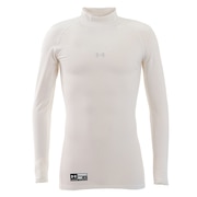 アンダーアーマー(UNDER ARMOUR)(メンズ)コールドギアアーマー ロングスリーブ モックシャツ 1346864 WHT BB 防寒 トレーニング 冬用 インナー ハイネック