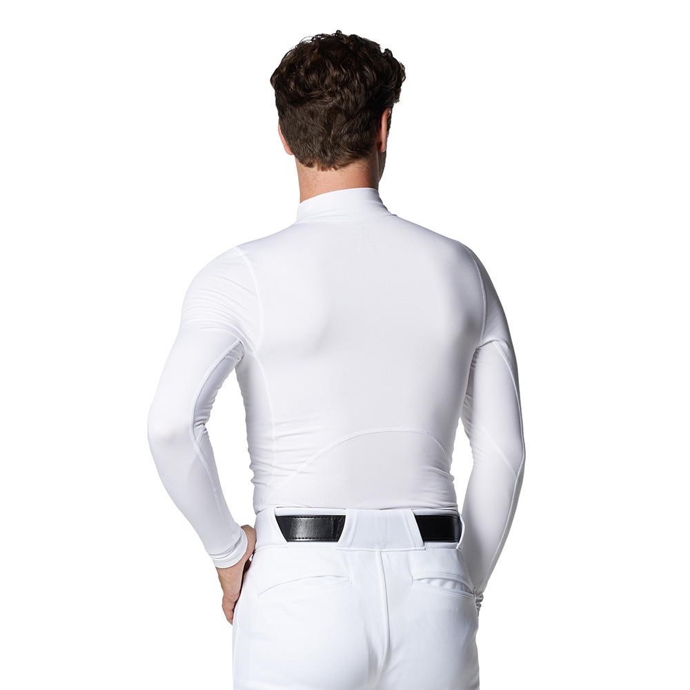 アンダーアーマー（UNDER ARMOUR）（メンズ）野球 アンダーシャツ コールドギアアーマー コンプレッション 長袖モックネックTシャツ 1375374 100