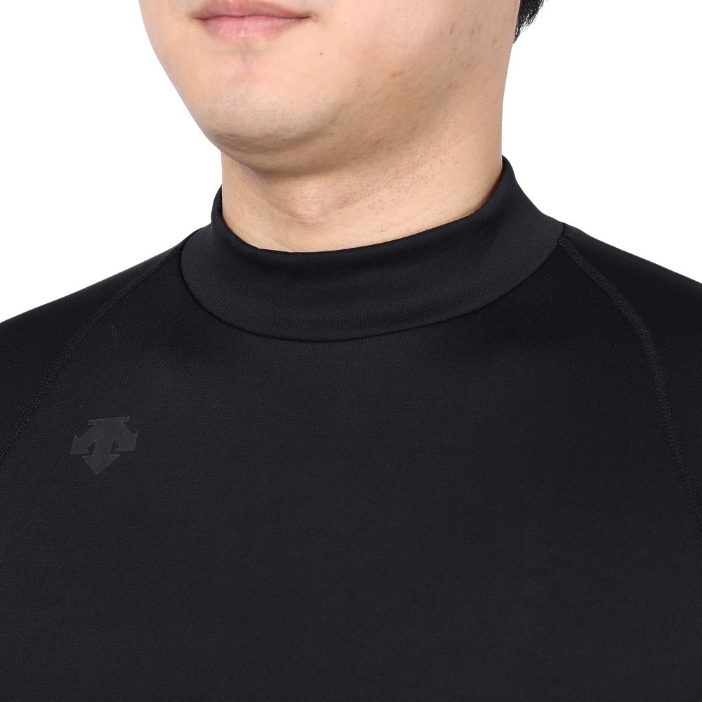 デサント（DESCENTE）（メンズ）野球 裏起毛 ハイネック長袖アンダーシャツ STD-658 BLK