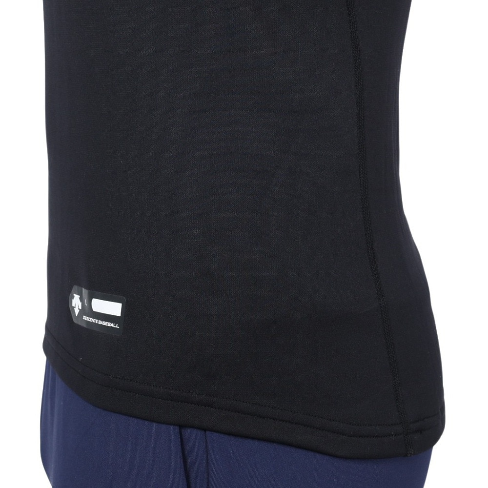 デサント（DESCENTE）（メンズ）野球 裏起毛 ハイネック長袖アンダーシャツ STD-658 BLK