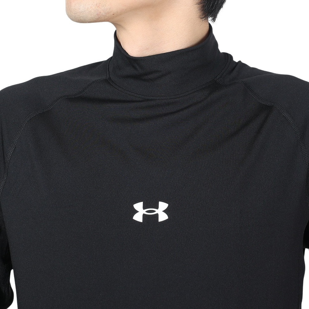 アンダーアーマー（UNDER ARMOUR）（メンズ）野球 アンダーシャツ ヒートギア ロングスリーブ モックシャツ 1385291 001 速乾