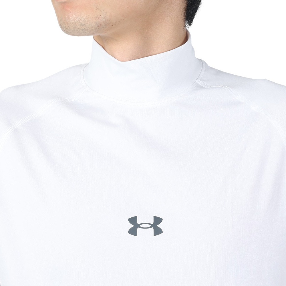 アンダーアーマー（UNDER ARMOUR）（メンズ）野球 アンダーシャツ ヒートギア ロングスリーブ モックシャツ 1385291 100 速乾