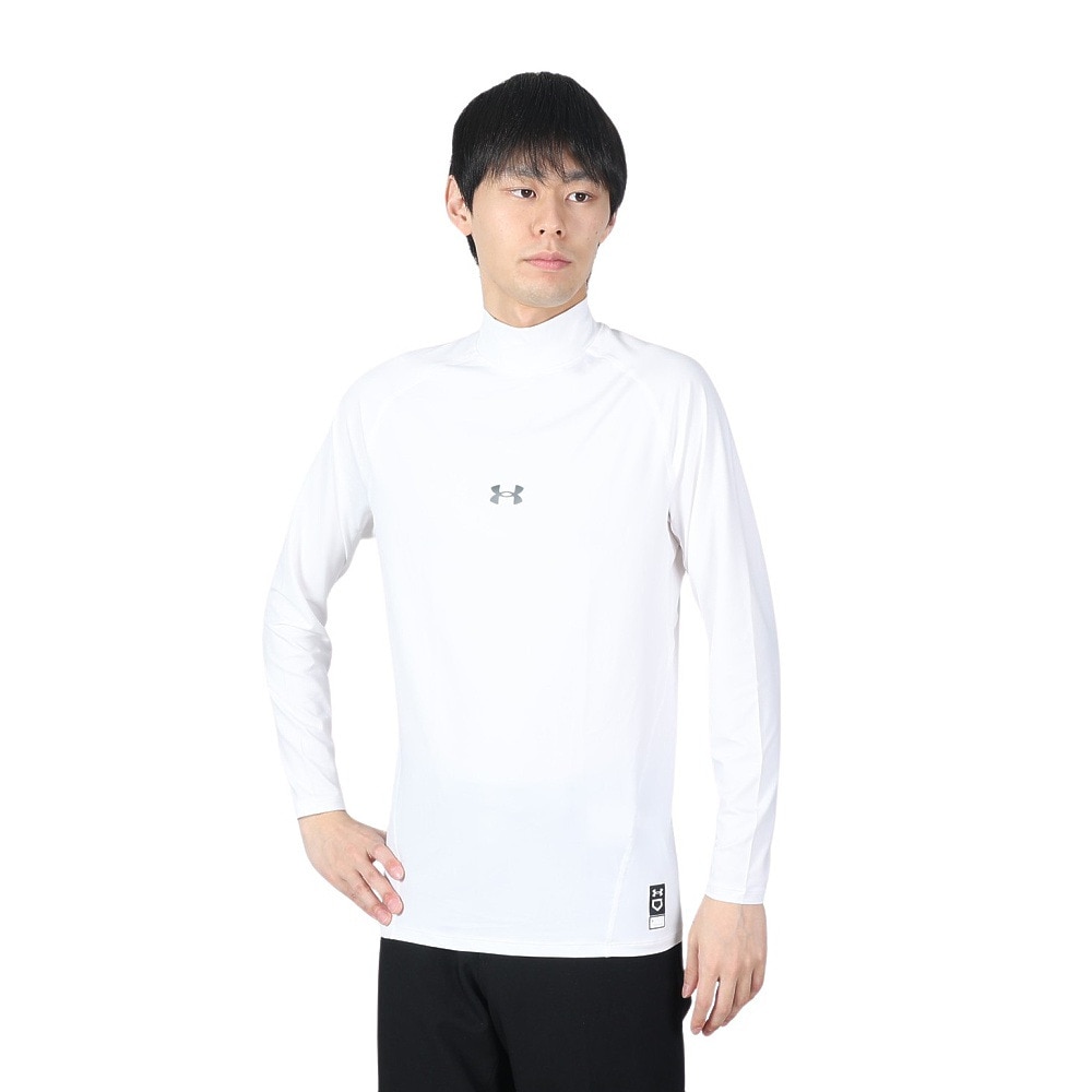 アンダーアーマー（UNDER ARMOUR）（メンズ）野球 アンダーシャツ ヒートギア ロングスリーブ モックシャツ 1385291 100 速乾